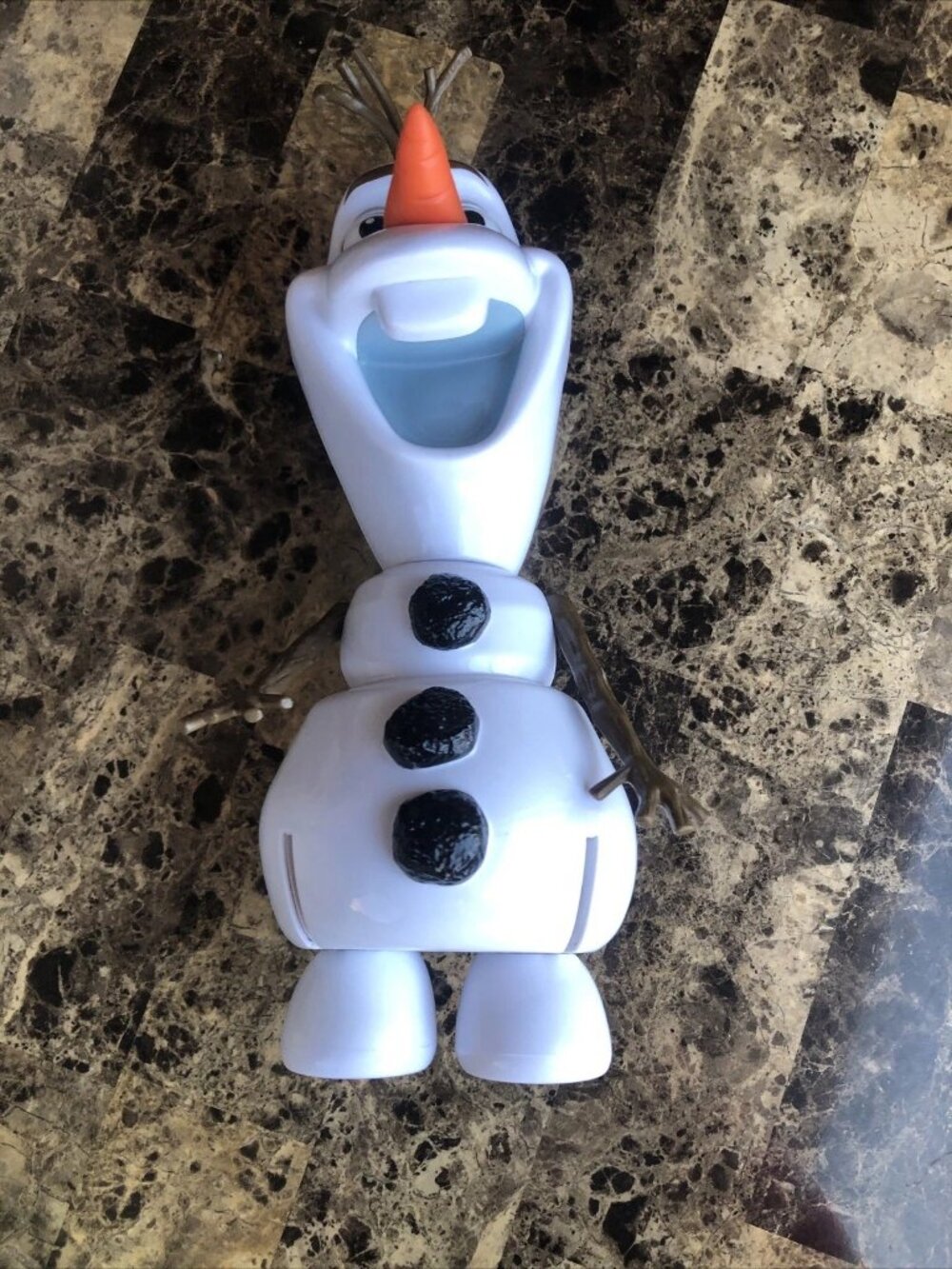 Olaf, Removable Head Disney Frozen Talking Plastic Snowman By Jakks Pacific Toy